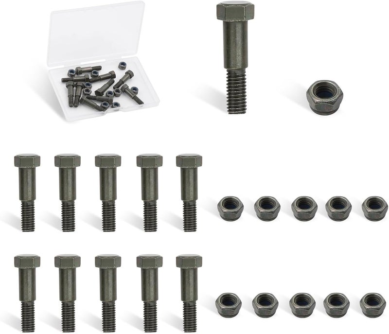 Minho Motorcycle Handlebar Lever Pivot Bolt in Low Carbon Steel Material,M8 Hex Head,M5 Threading,Overall Lenght 24mm,for Handlebar Brake Lever,Pack of 5 - Image 1
